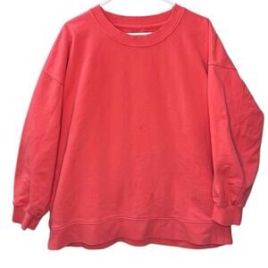 Lululemon Perfectly‎ Oversized Crew Coral Size Medium / Large